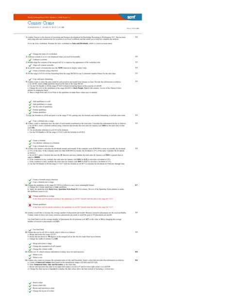 Image result for Excel Module 3 Sam Project B