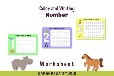 Image result for Color and Write in Words the Number Worksheet