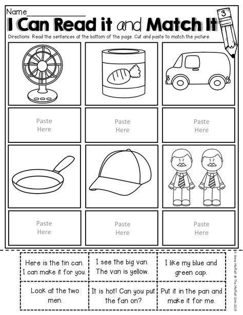 Image result for Simple Sentence Cut and Paste Worksheets