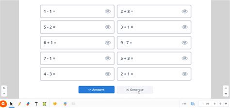 Math Problem Generator に対する画像結果