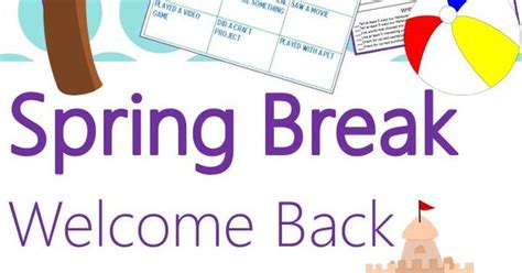 Image result for Welcome Back Spring Break