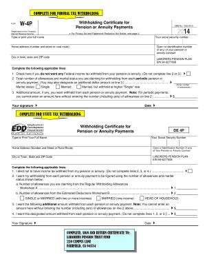 Toradh íomhá ar W-4P Tax Form