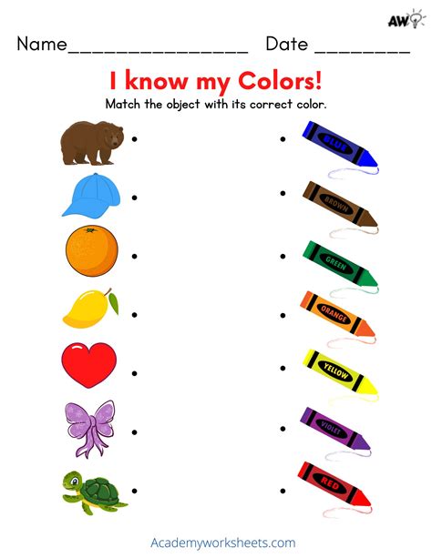 Image result for Printable Color Matching