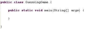 Toradh íomhá ar Loop Java Guessing Game