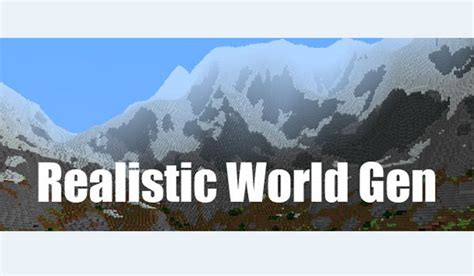 Image result for Minecraft Realistic World Gen Mod