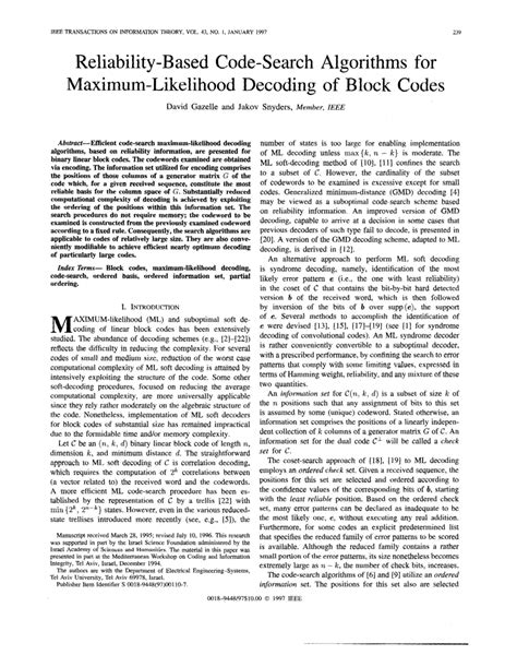 Afbeeldingsresultaten voor Maximum Likelihood Algorithms