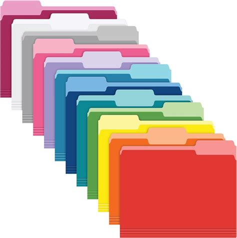Amazon.com : Pendaflex Two-Tone Color File Folders, Letter Size, Blue ...