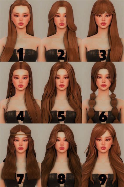 Image result for Custom Content Cute Hair Pinterest Sims 4