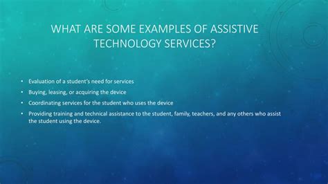 Image result for Assistive Technology Services Examples