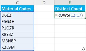 How to Only Count Distinct Text in Excel Formula for Each Row に対する画像結果
