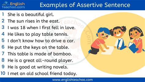 Afbeeldingsresultaten voor Assertive Sentence Definition