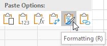 Image result for Excel Paste Options Icon