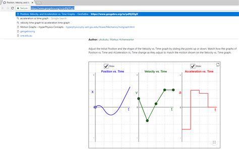 Instantaneous Acceleration Vs. Time Graph に対する画像結果