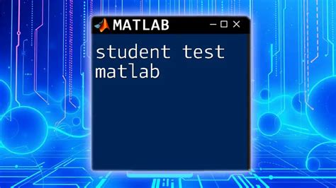 Toradh íomhá ar T-Test MATLAB
