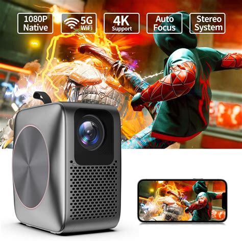 Vasoun Portable Mini Projector with Wifi/Speaker Projectors for Outdoor ...