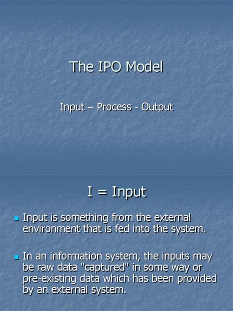 Image result for IPO Model