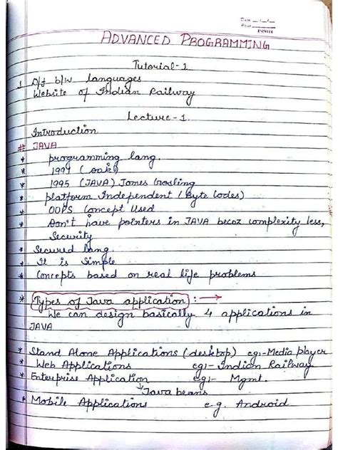 Image result for Java Handwritten Notes Scribd PDF