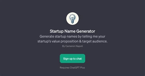 Toradh íomhá ar Startup Names