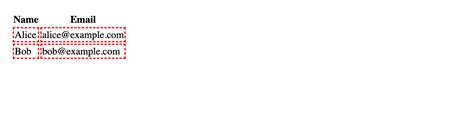 Image result for Border Color CSS Table