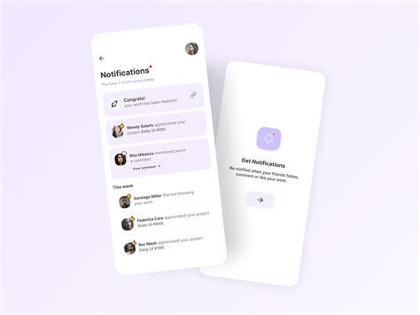 Afbeeldingsresultaten voor Notification List Web UI Design