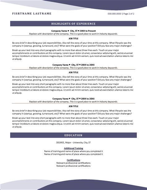 Image result for Functional Resume Format Examples