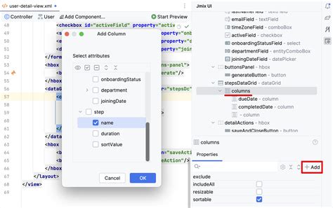 Résultat d’images pour Add Column User Interface