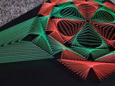 Image result for String Art Triangle Pattern
