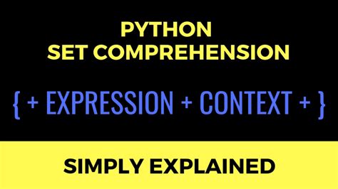 Image result for Set Comprehension Python