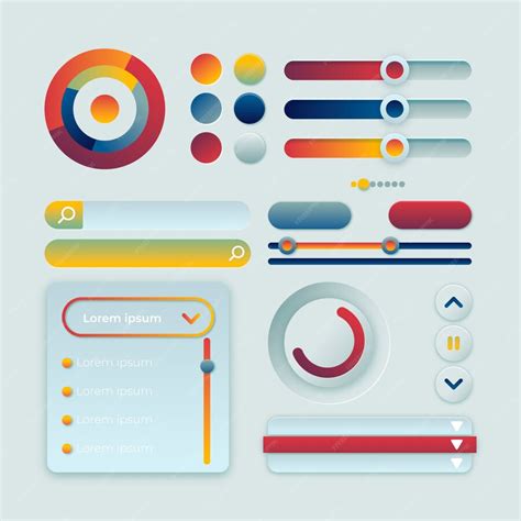 Gradient Color Card UI に対する画像結果