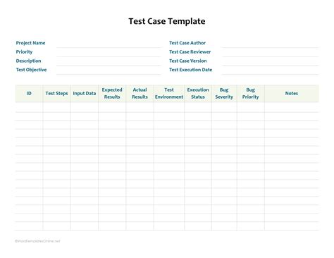 Test Case Attributes に対する画像結果