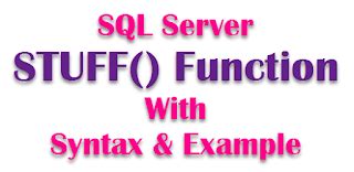 Image result for Stuff in SQL Server