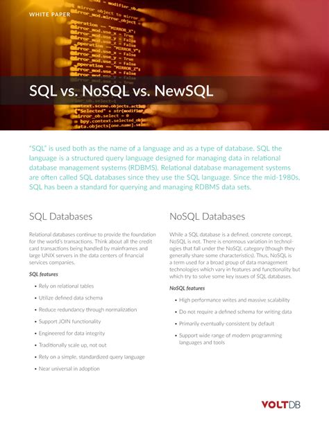 NoSQL vs New SQL に対する画像結果