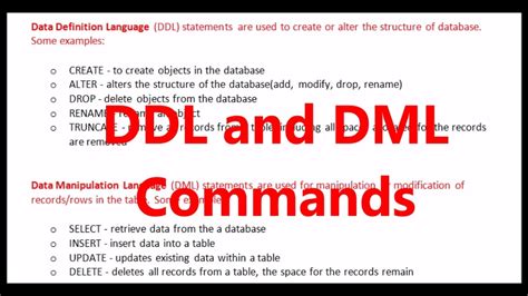Image result for SQL DML DDL Dql