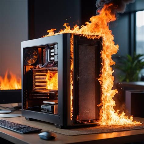 Image result for Computer On Fire
