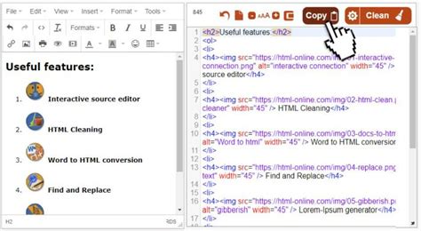 Image result for Copy Feature in HTML