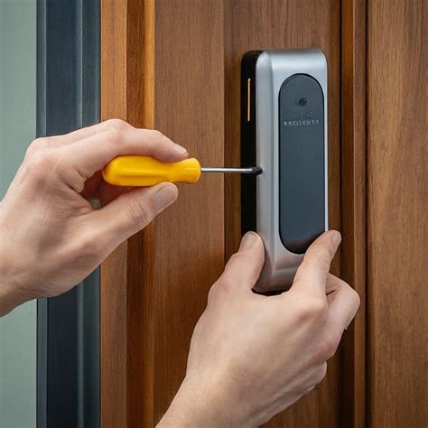 Image result for Battery Compartment On Keyless Push Button Door Lock