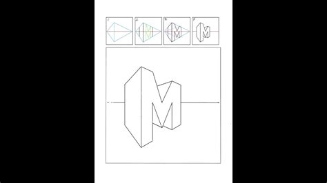 1 Point Perspective Letters M-এর ছবি ফলাফল