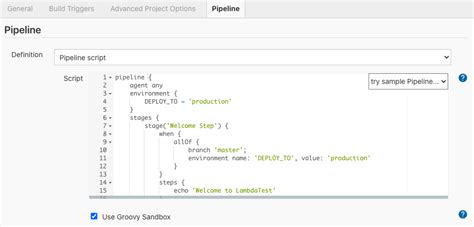 Image result for Add an Agent in Pipeline Script