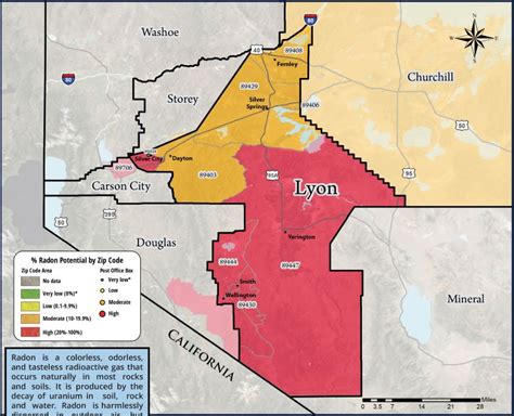 Toradh íomhá ar Zip Code Map Northern NV