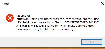 Fivem Game Subprocess に対する画像結果