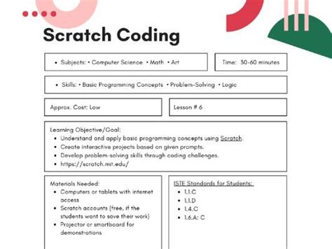 Image result for Scratch Coding Template