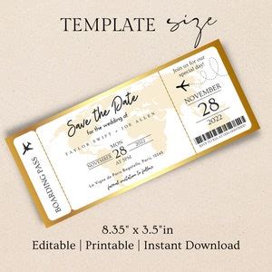 Toradh íomhá ar Save the Date Ticket Template Corpse Bride