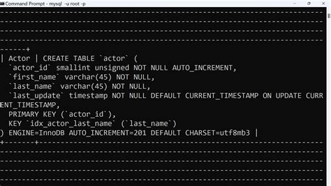 Image result for MySQL CreateTable Command