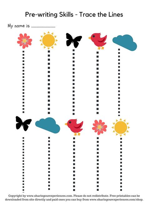 Toradh íomhá ar Pre Writing Exercises