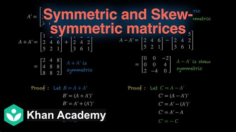 Afbeeldingsresultaten voor Skew Symmetric Matrix Example