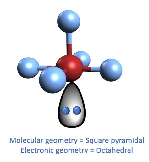 Image result for Square Pyramidal Molecular Structure