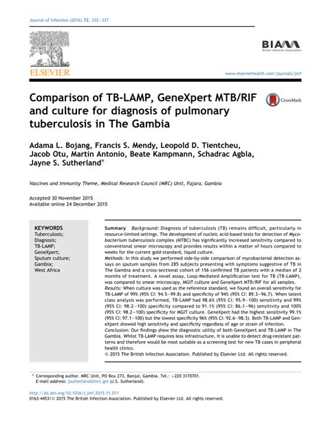 Toradh íomhá ar GeneXpert TB Diagnosis