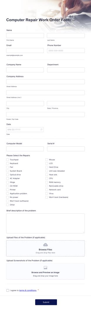 Image result for Printable Maintenance Work Order Form