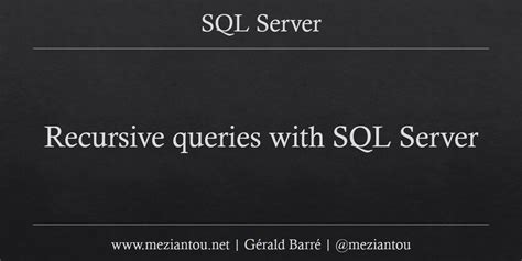Recuresive SQL に対する画像結果