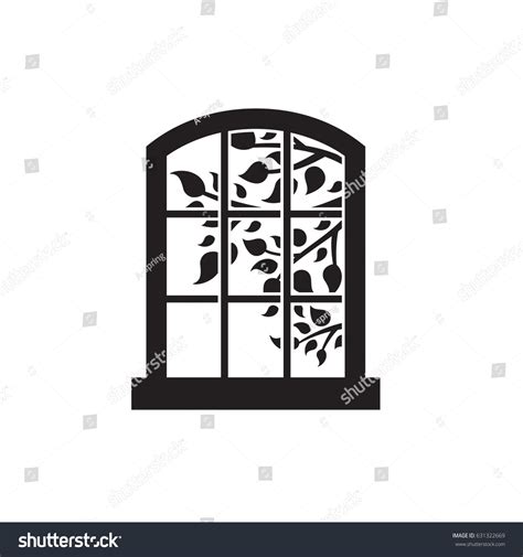 Image result for Window with Tree Outside Drawing
